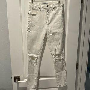 A&F white jeans